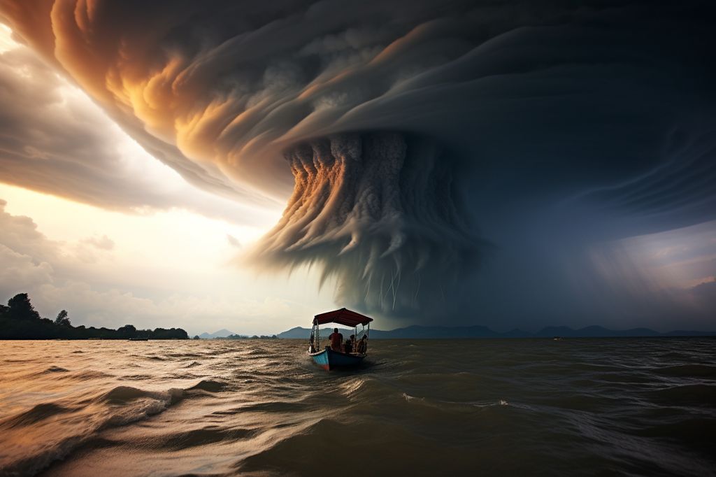 Waterspout Sinks Tour Boat: Two Tourists Missing